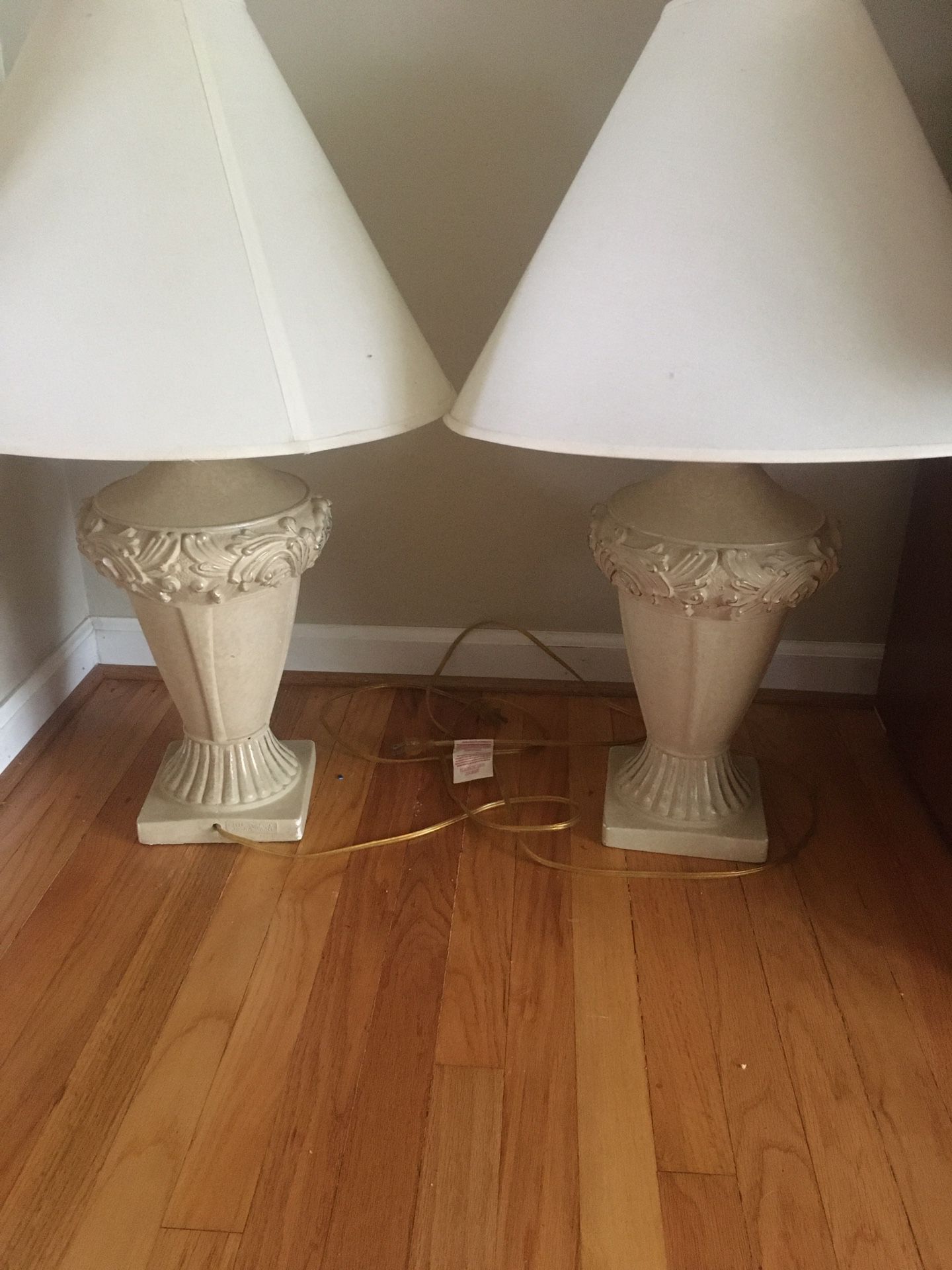 Two beautiful table lamps