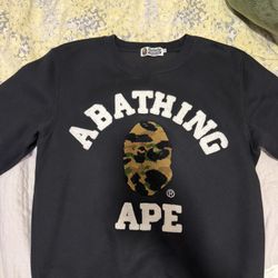 bape crew neck sweater