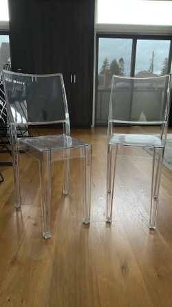 Philippe Starck ghost chairs, designer authentic