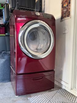 Burgendy Samsung Dryer