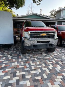 Chevrolet Silverado HD Red Pickup T
