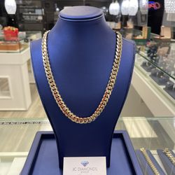 Chain Cubanlink 22 Inch 10k Solid 12 Mm Wide 