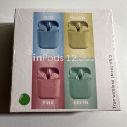Sealed InPods 12  Bluetooth wireless headphones For iPhone And Android 