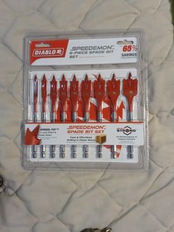 ? Diablo Speed Demon 9 Piece Spade Bit Set
