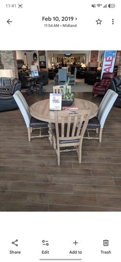 Matching dining table and sideboard