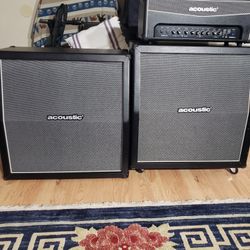 120 watt acoustic guitar  amp with 2 4x12 cabinets 