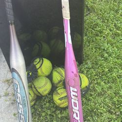 Softball Bats And Balls