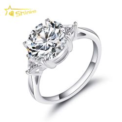 Moissanite Ring 3 Ct