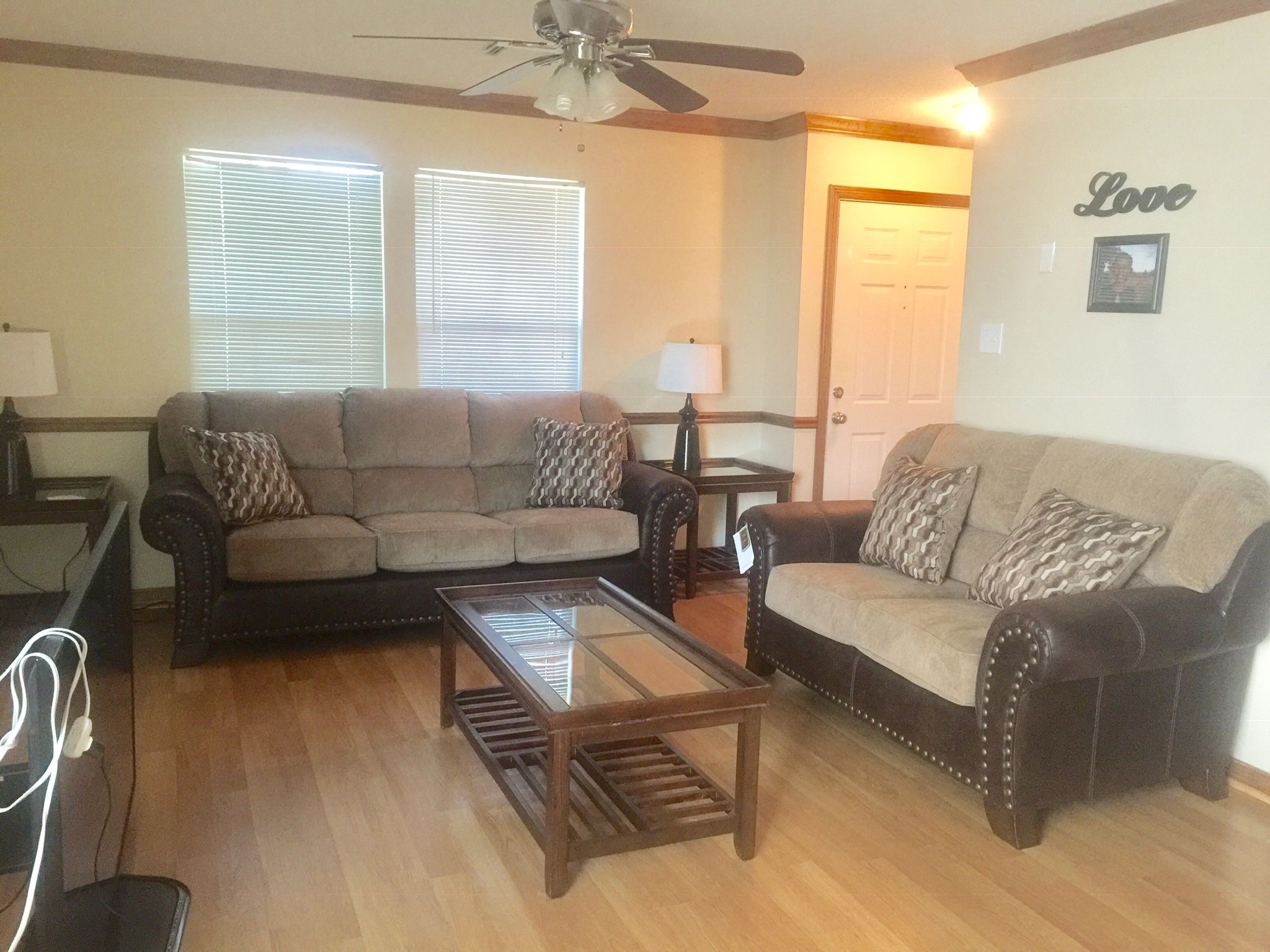 Normal Living Room With Tv