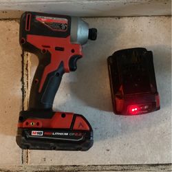 Milwaukee Impact With Two Batteries