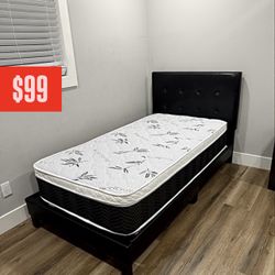 Twin Size Pillow Top Bamboo Brand Mattressnew 