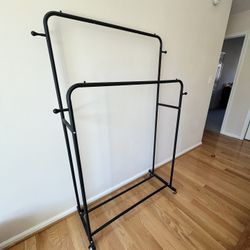  Two Garment Racks with Wheels
