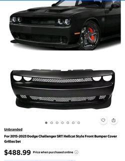 2015-2023 Dodge Challenger front bumper assembly