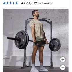 Centr by Inspire 300 lb. Rubber Olympic Weight Set with Bar
