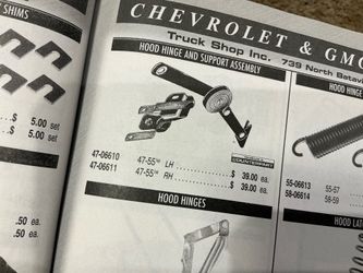 1947-55 hood hinges