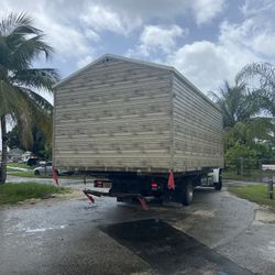 Sheds Relocated ,, Movemo Casita De Patio Container Rv Crane Available 