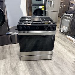 🔥SAMSUNG BESPOKE SLIDE IN GAS RANGE WITH AIR FRY AND GRIDDLE🔥