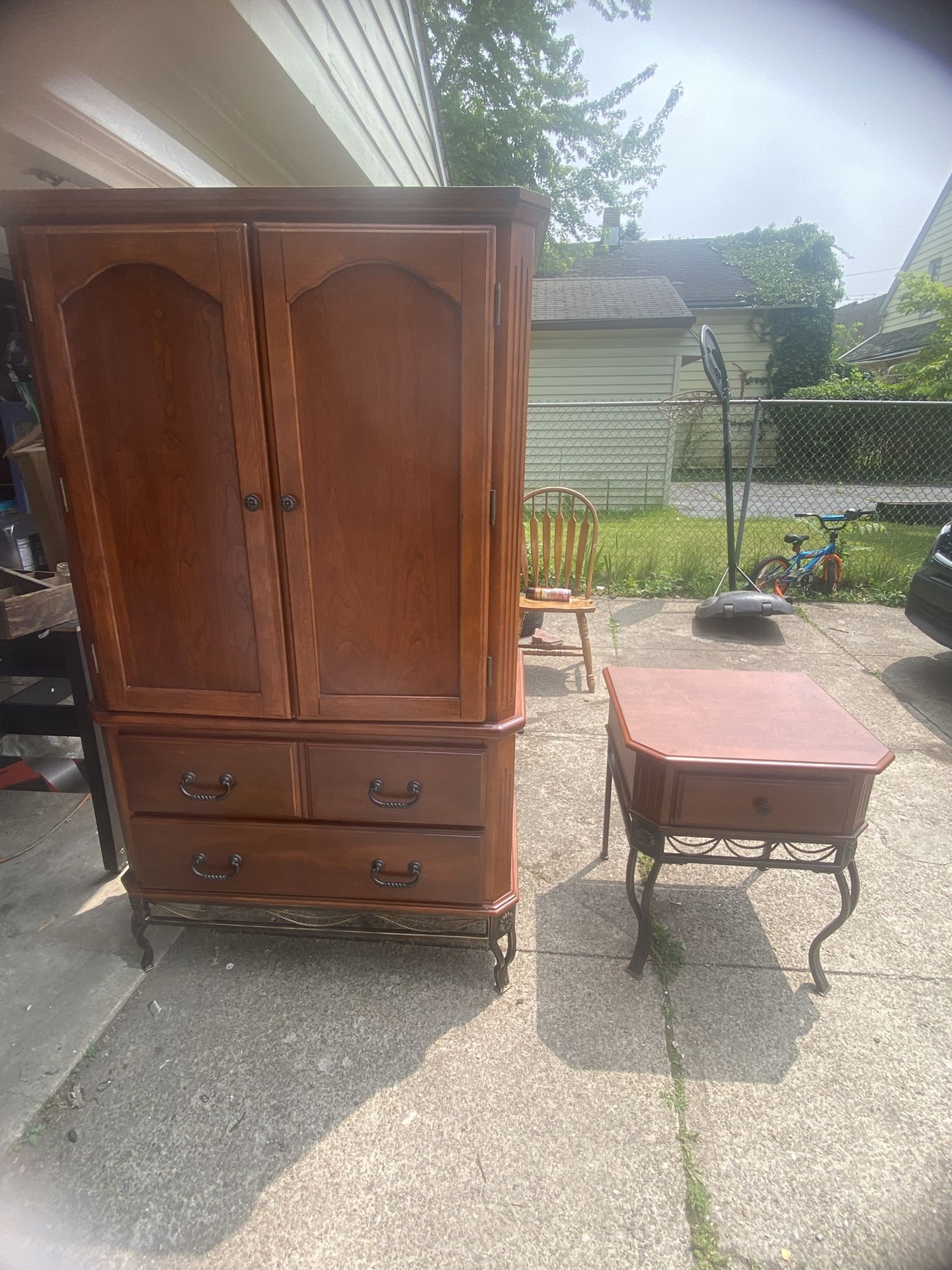 Television Stand And End Table (matching)