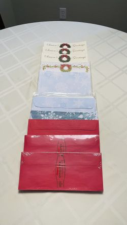 Holiday Letter 8x11 Stationery + Matching Envelopes 