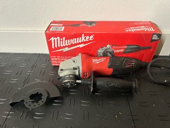 Milwaukee 7 Amp Corded 4-1/2 in. Small Angle Grinder with Sliding Lock-On Switch