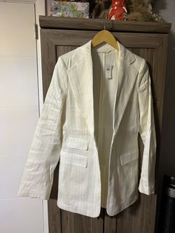 Linen Pinestripe blazer