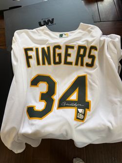 Rollie Fingers Signed Oakland A's Jersey #34
