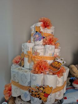 Baby diaper cake