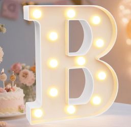 Letter B Lights Sign 