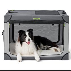 Lesure Collapsible Dog Crate, New, Never Used, 36 Inchx24 Inch. Perfect For Small To Medium Size Pets