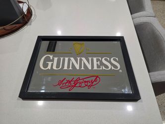 Guinness Mirror 18"x13" Bar Decor Man Cave Decor