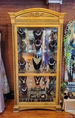 vintage 2way sliding door curio
