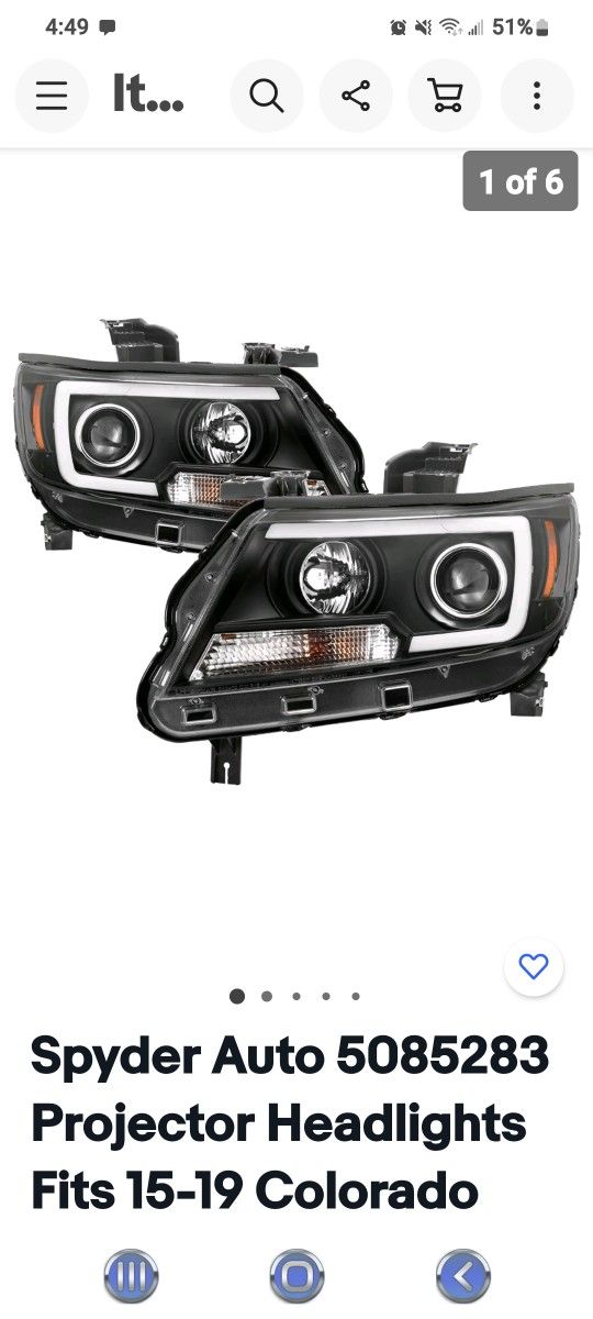 2015-2021 Colorado Headlights 
