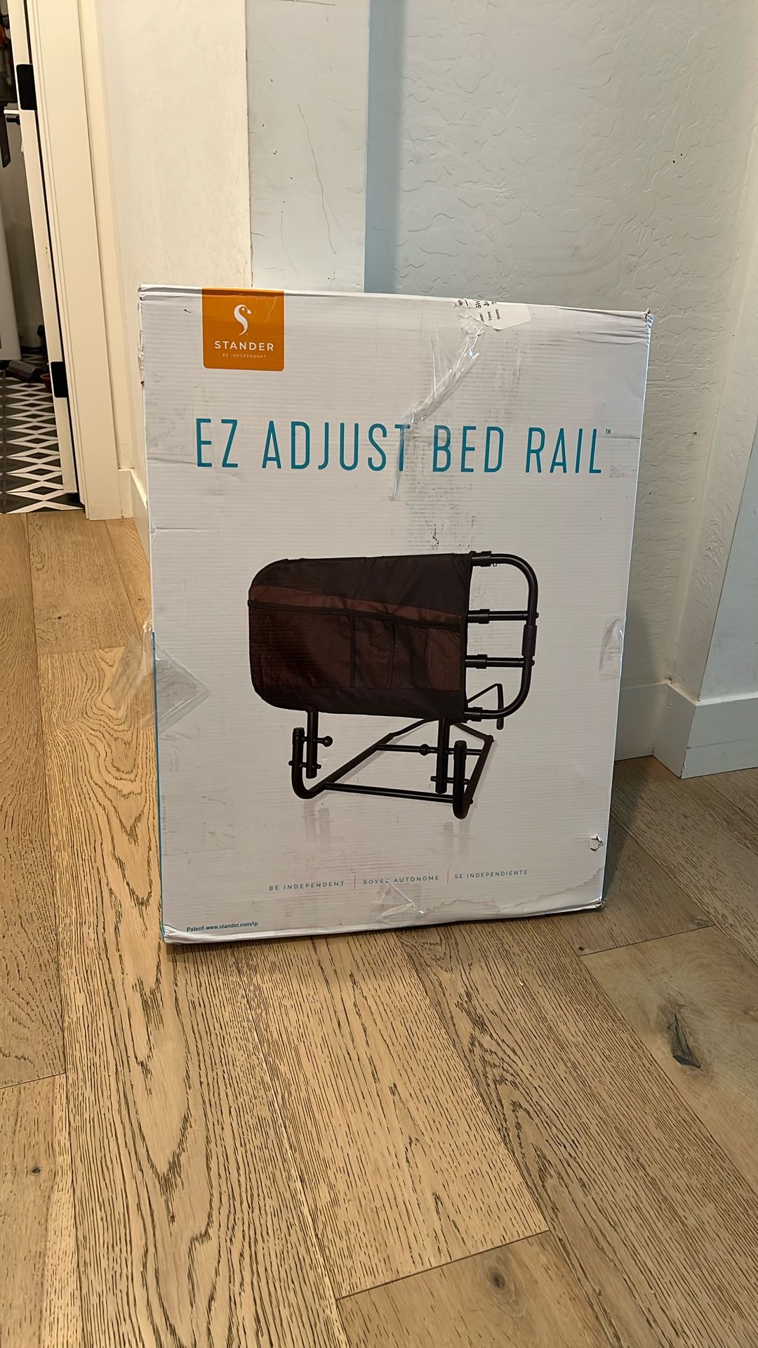 EZ Adjustable Bed Rail with Swing-down Safety Railing 26 In To 42 In