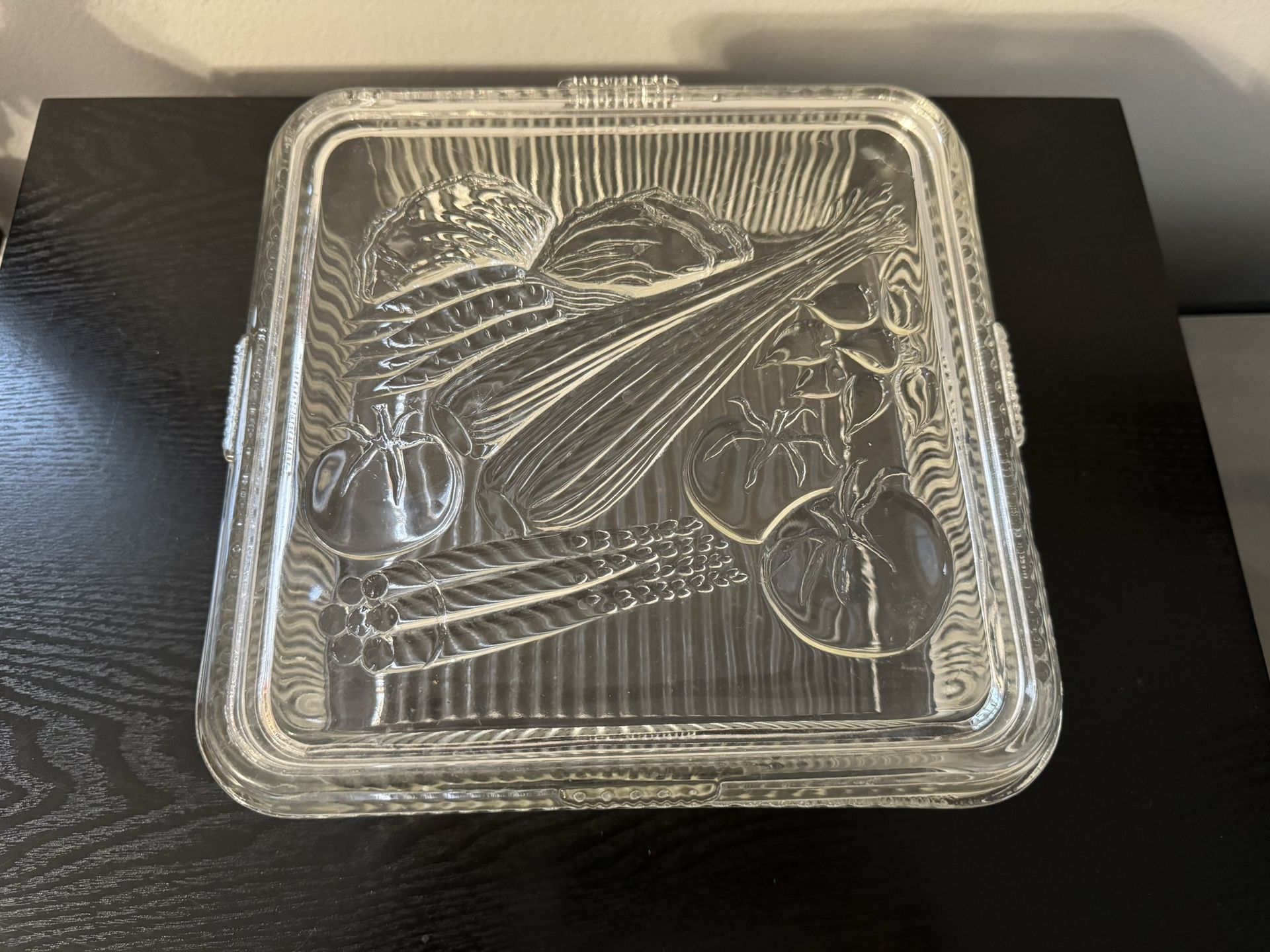 Large Federal Glass / Hazel Atlas Antique Refrigerator Dish