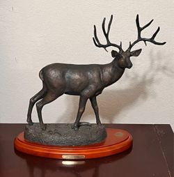 Bronze Mule Deer Statue