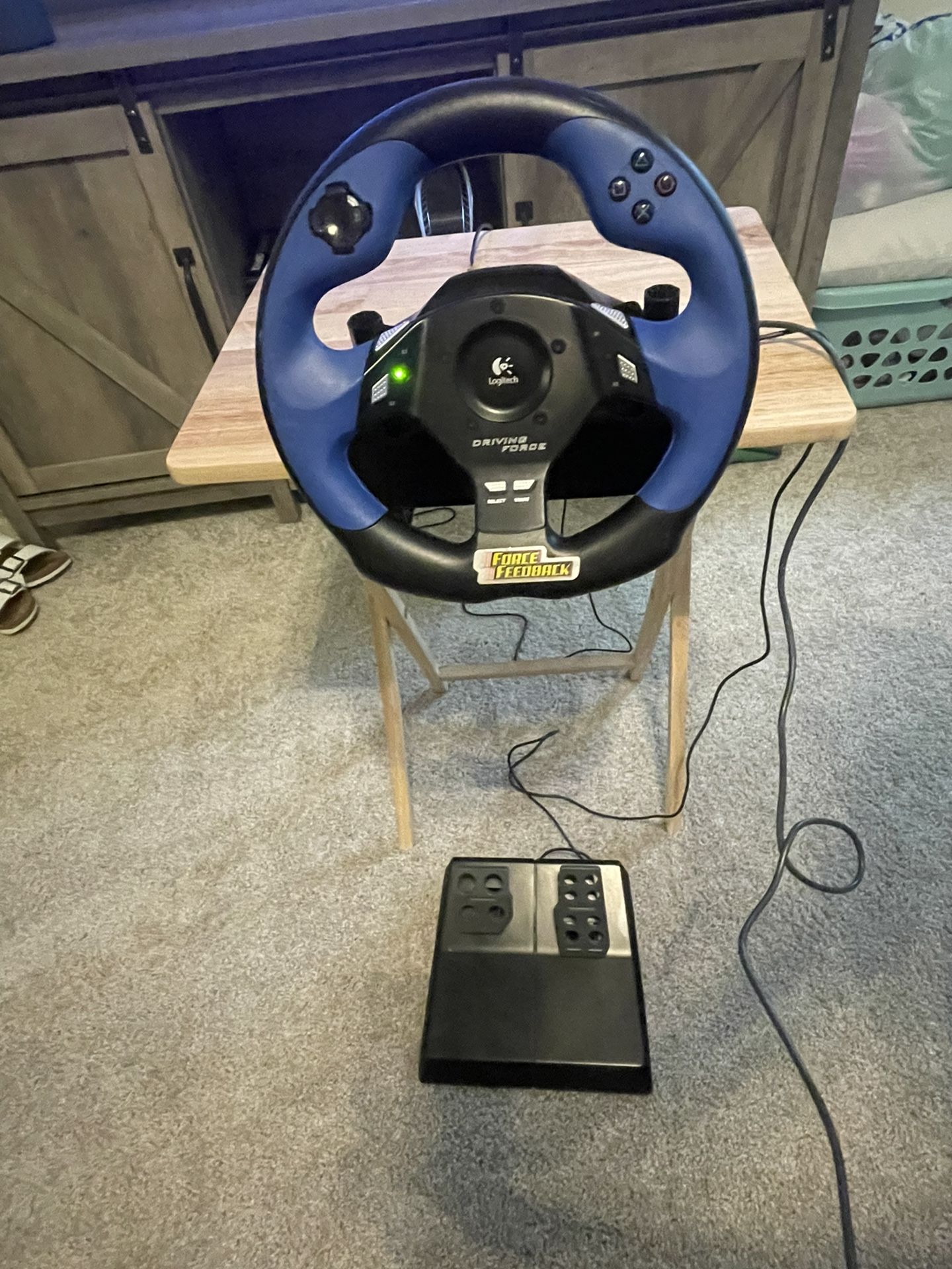 Logitech Wheel And Pedals For Ps2 And PS3