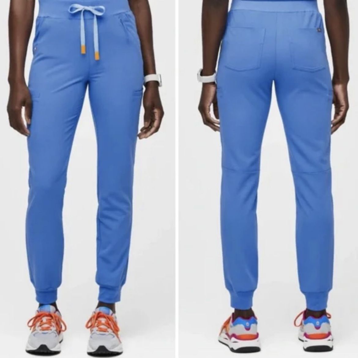 Figs Capri Blue Clara Jogger Scrub Pants Petite XXS NWT