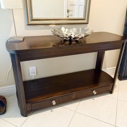 2 Wood console table 