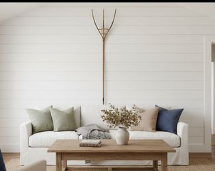 Primitive 63" All-Wood Hay Fork | Steam-Bent 3-Tine Pitchfork | 19th Century Americana