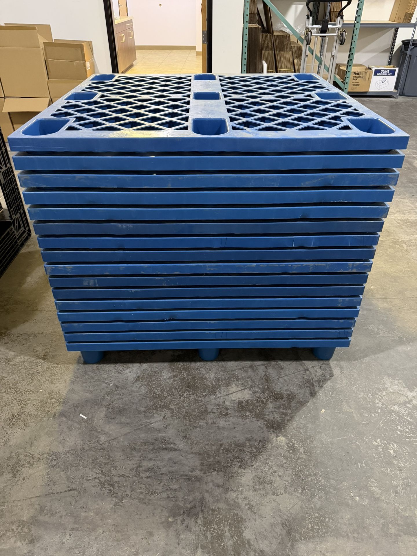 Plastic Pallets 43” X 43”