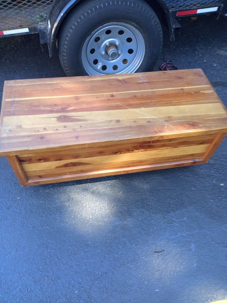 Hand Made Cedar Box. 