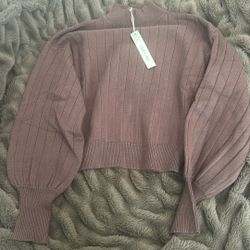 She + Sky Crop Sweater