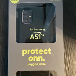 onn. Rugged Phone Case for Samsung Galaxy A5, Black