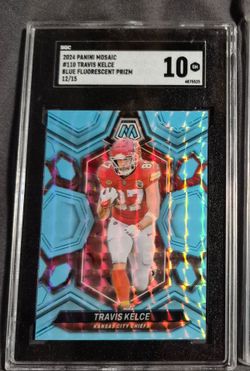 Travis Kelce Blue Florescent Prizm 10, 12/15