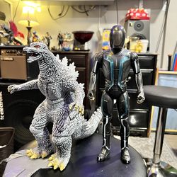 Tron Figure & Godzilla