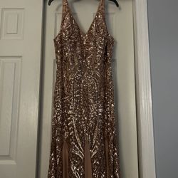 Rose Gold Wedding Guest Or Bridesmaid Dress