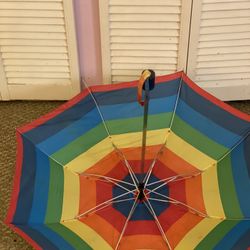 Vintage Rainbow Umbrella 