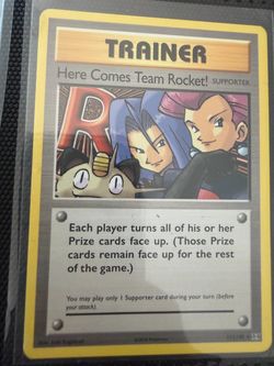Pokémon Here Comes Team Rocket! Trainer Card