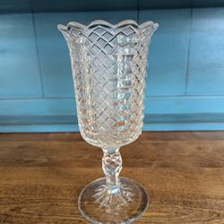 ANTIQUE Jacob's Ladder Crystal Celery Vase- BEAUTIFUL! 