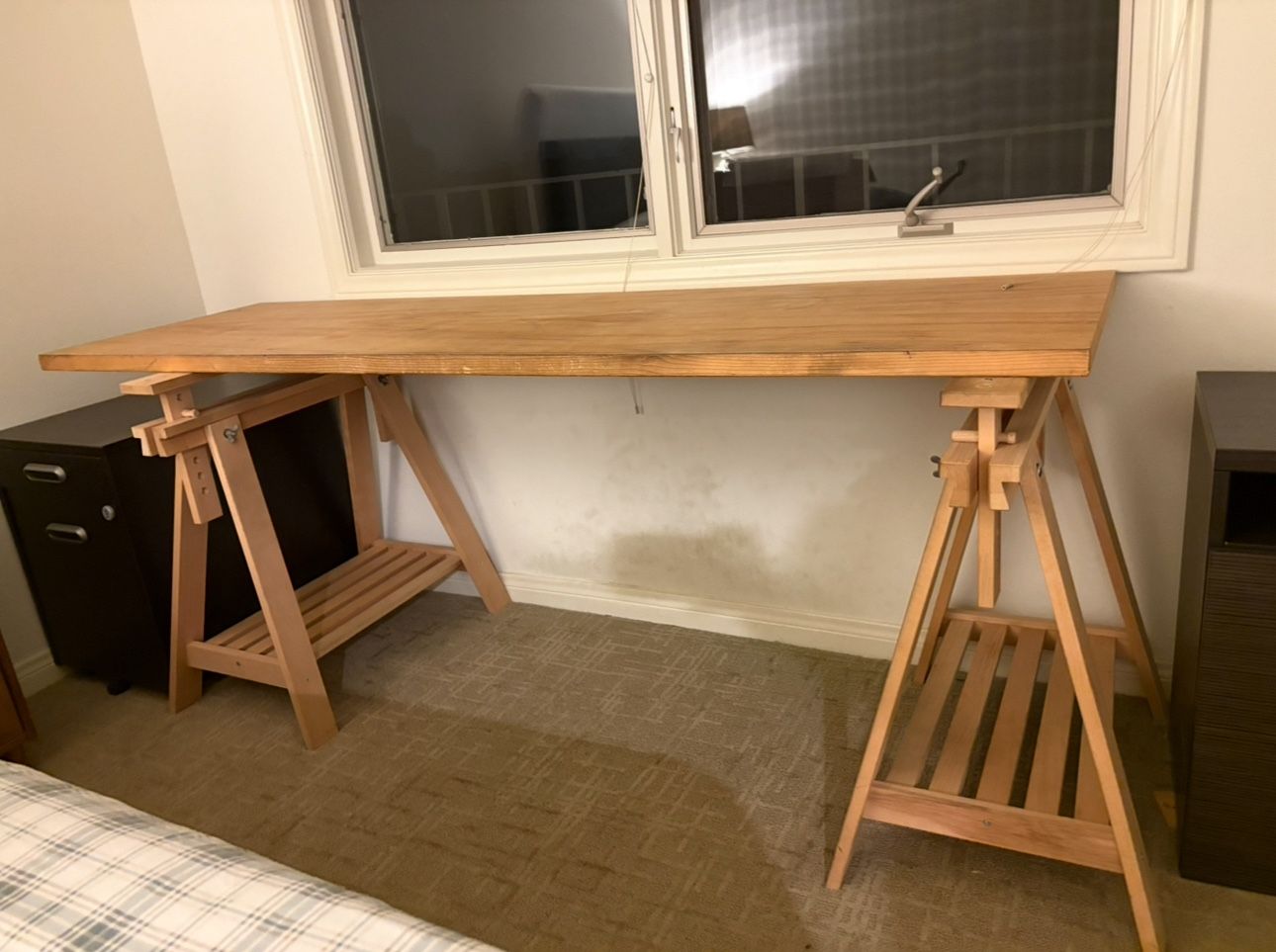 IKEA Sawhorse Desk With Door